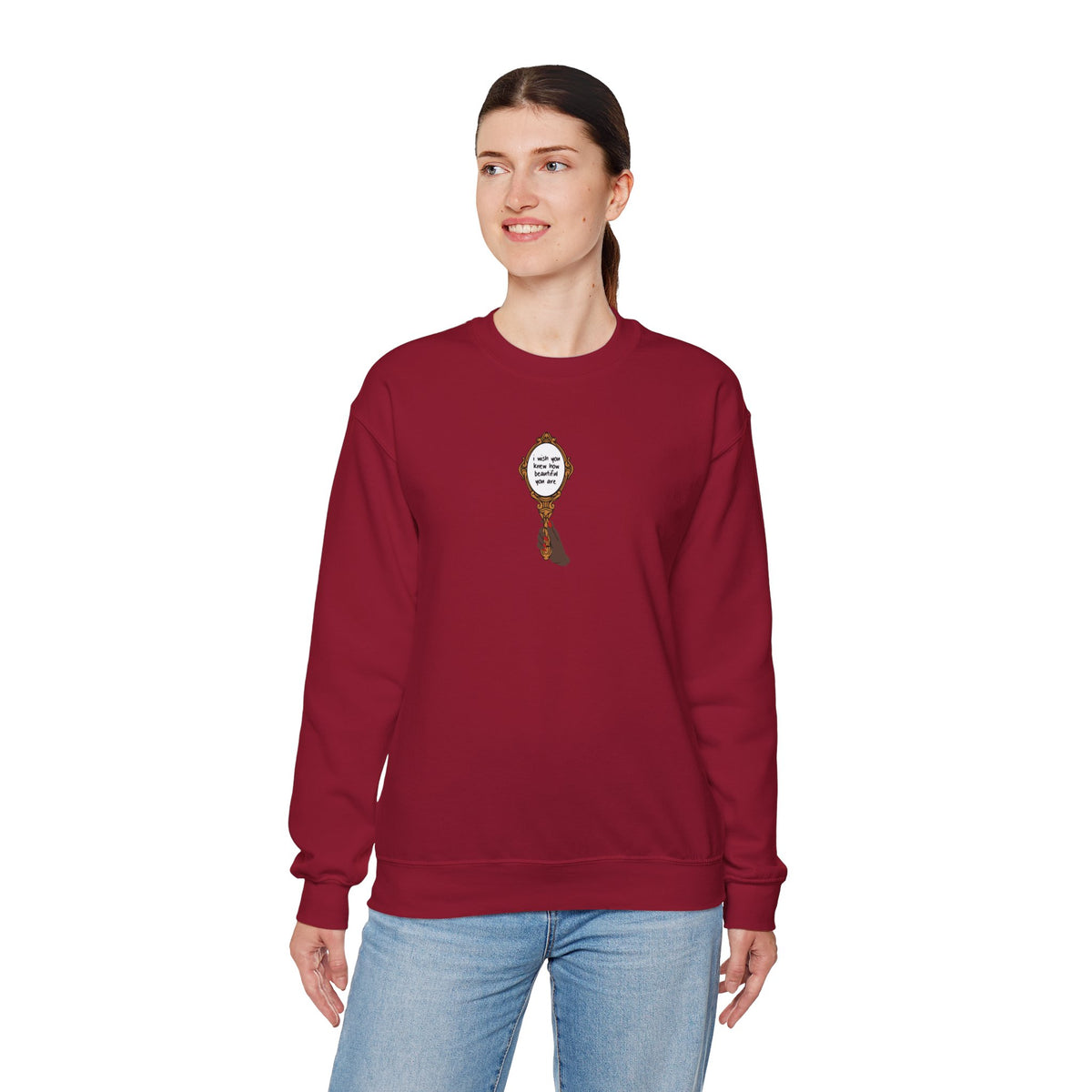 I Wish You Knew Sweatshirt, Cerise