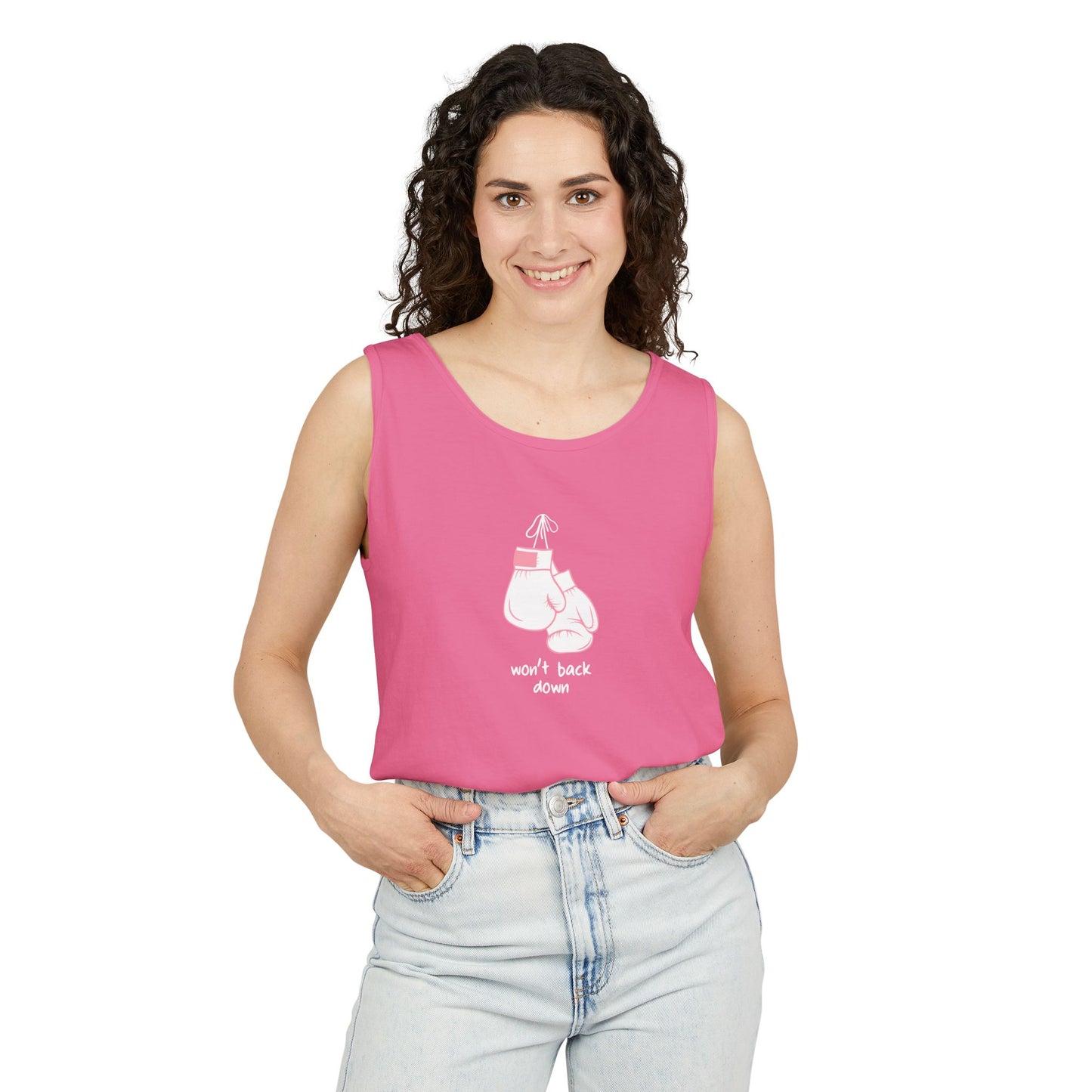 Won’t Back Down Tank Top, white gloves