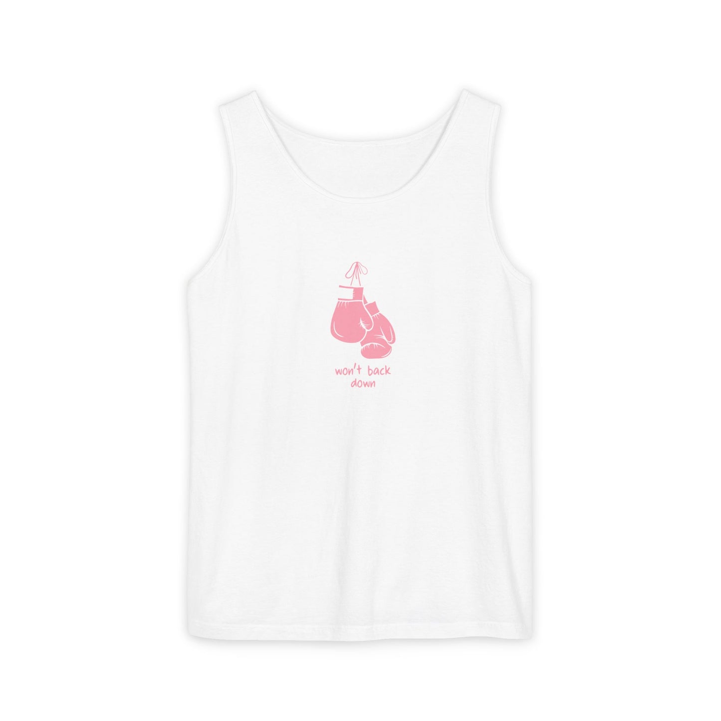 Won’t Back Down Tank Top, pink gloves