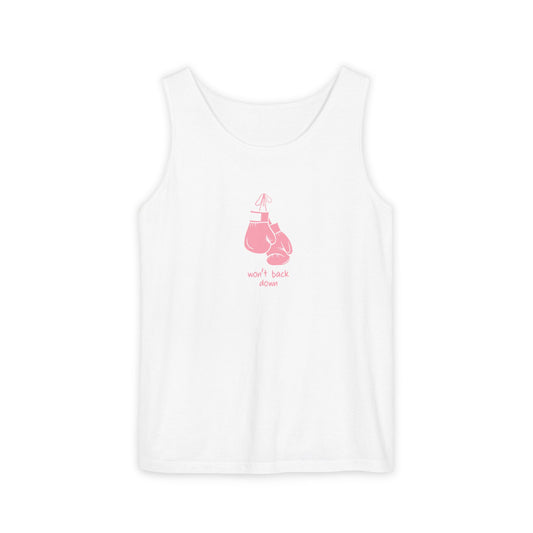 Won’t Back Down Tank Top, pink gloves
