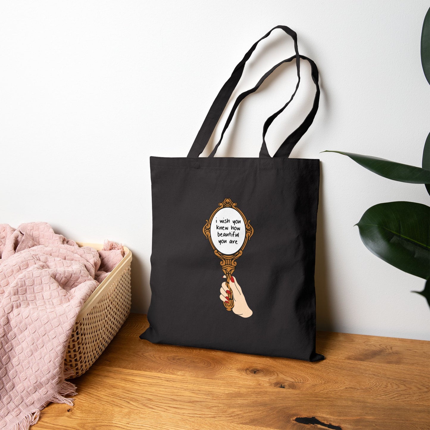 I Wish You Knew Tote Bag, Rose