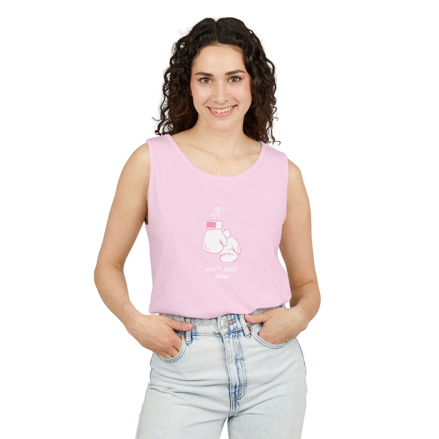 Won’t Back Down Tank Top, white gloves