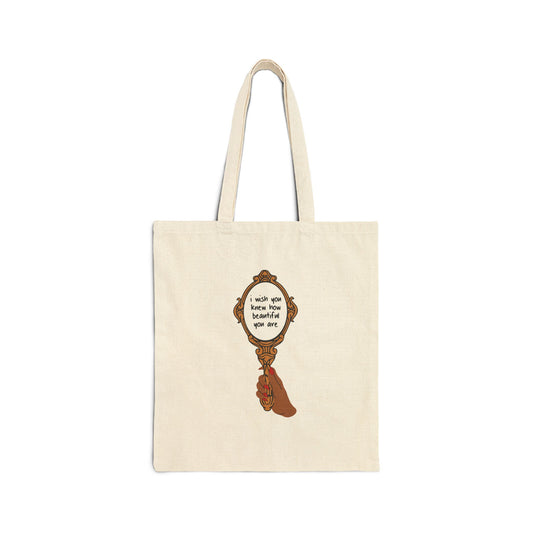 I Wish You Knew Tote Bag, Poppy